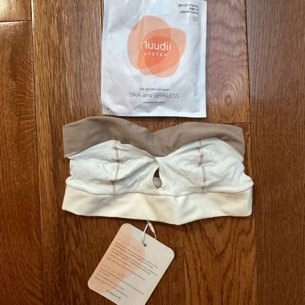 Cream and Tan Bra